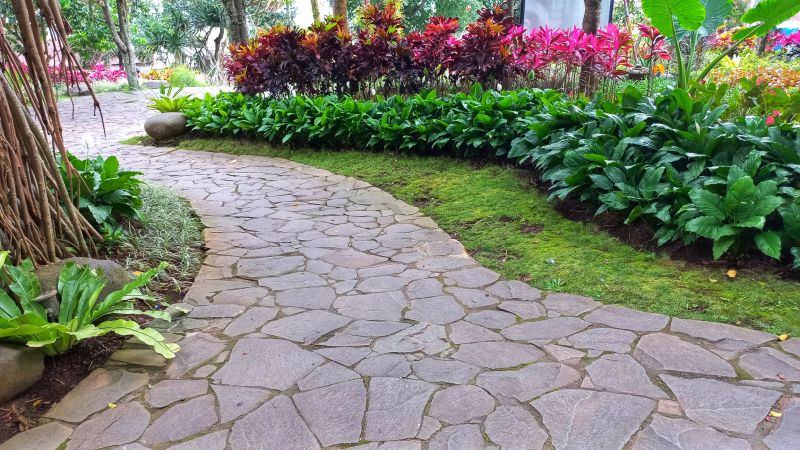 Natural Stone Paver Arrangement