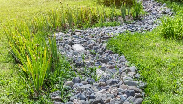 River Rock Garden Installation in Dacula